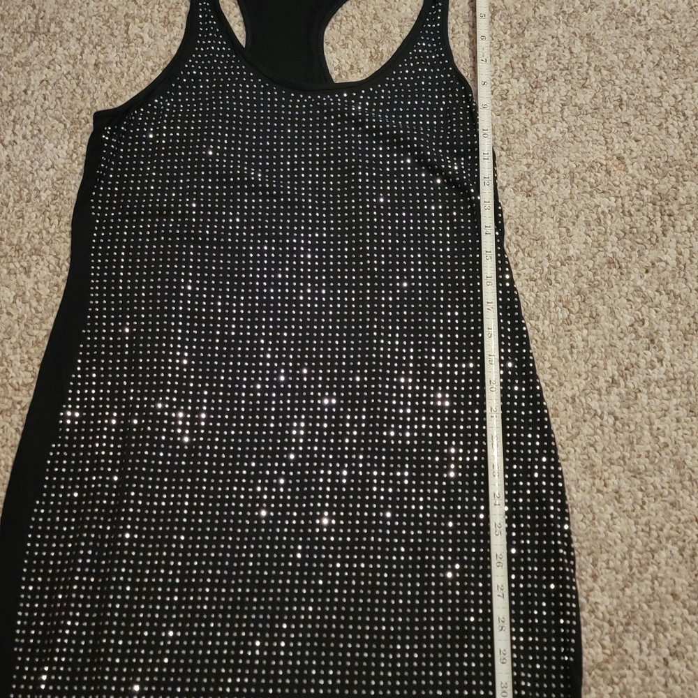 Jennifer Lopez Black Sparkle Mini Dress - Picture 8 of 13